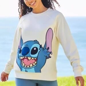 WALT DISNEY WORLD PARKS STITCH PULLOVER SWEATSHIRT